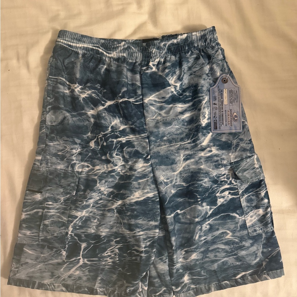 Mossy Oak Fishing Blue Water Pattern Board Shorts